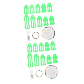 2 Sätze Bandmacher Werkzeuge zum Quilten Nähnadel für Schrägband farbiges Band leicht Nähclips in mehreren Größen Stoff-Quiltmaschine Einfach Klebeband Clips nähen Rostfreier Stahl