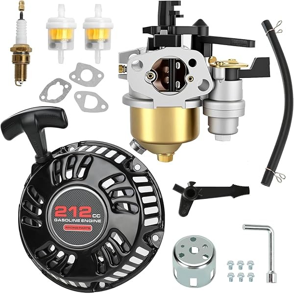 Pull Start and Carburetor Kit Compatible with Predator 212cc Non