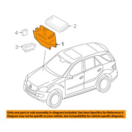Mercedes OEM 07-11 ML350 3.5L-V6-Electrical Fuse & Relay Box 1645400624