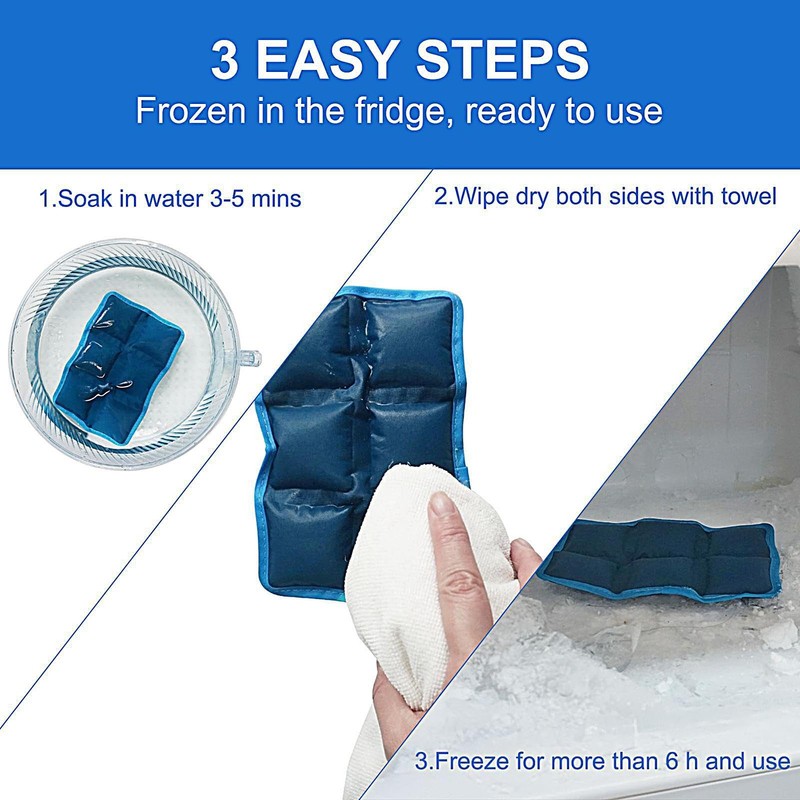 Ice Packs for Lunch Box,Backpack Cold Gel Bag - Reusable