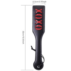 CGJIANG Horse Crop,PU Leather Black Horse Riding Crop,Riding Paddle for Horse Daily Training (Shape 2)
