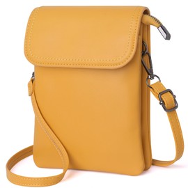 KUKOO Small Crossbody Bags for Women Cell Phone Purse Wallet Bag PU Leather with Shoulder Strap