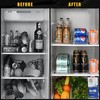 SCAVATA 2 Pack Skinny Can Organizer for Refrigerator, Stackable Tall