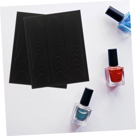 TOVINANNA 4 Sheets French Tip Guide Stickers for Nail Art Shape Manicure Tools for Accurate DIY French Manicure for Beginners and Professionals