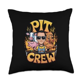 Barbecue Grill Master Cookout Throw Pillow