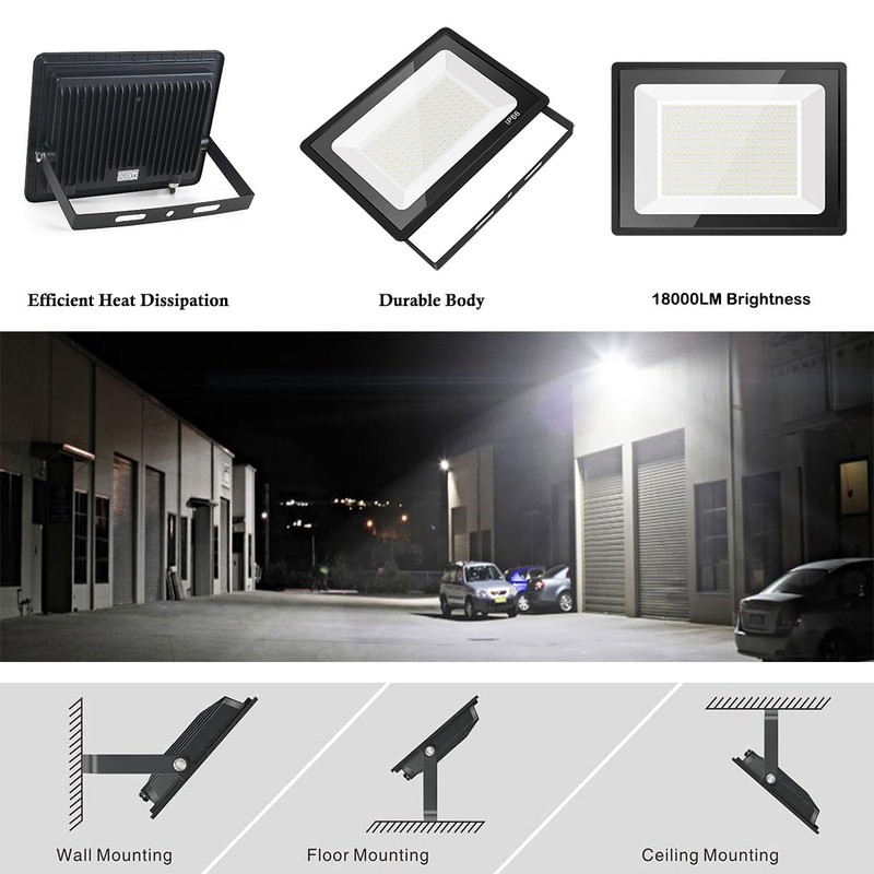 Gopretty 150W LED Flood Light Bulbs 2 Pack, Outdoor Waterproof