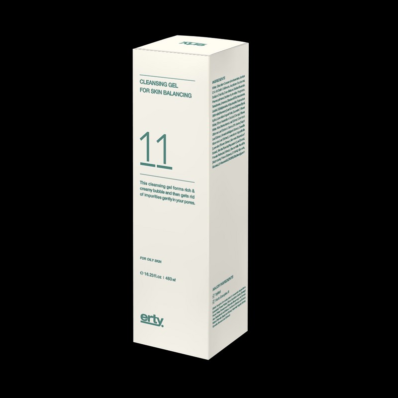Erti 11 Cleansing Gel for Skin Balancing 480ml + Sample