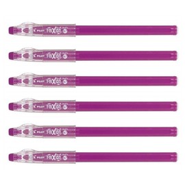 Pilot Frixion 07 Rollerball Pens Raspberry Pack of 6