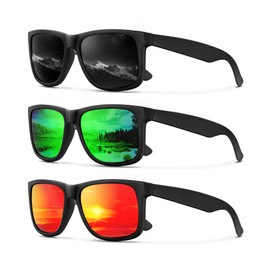 CIFOYA Sunglasses-for-Men Polarized Mens Sunglasses: Retro Sun Glasses with UV400 Protection for Fishing Golf Driving