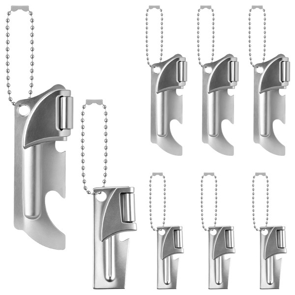 8Sets P38 can opener, Military Can Opener with Key Rings,
