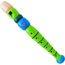 Keepdrum KFL1GR wooden flute, green, for children