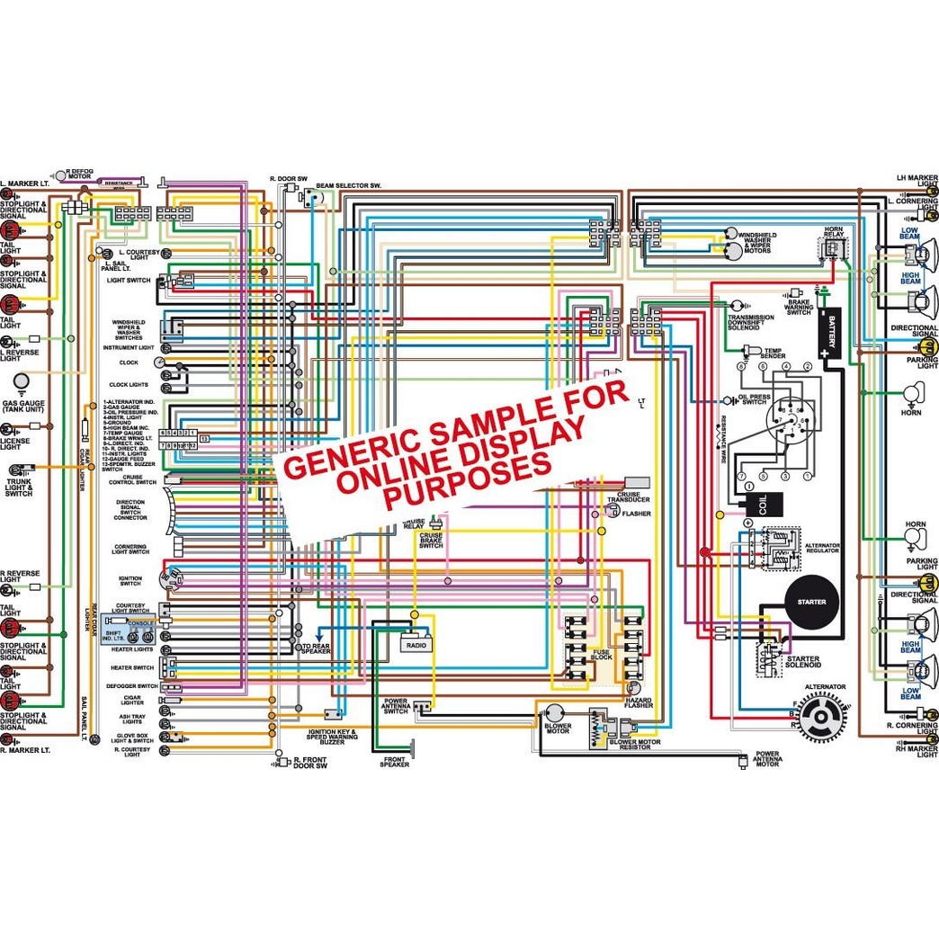 Full Color Laminated Wiring Diagram FITS 1958 1959 1960 Ford F Truck Large 11" X 17" Size
