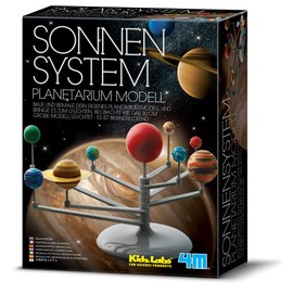 4M KidzLabs Planetarium Modell Sonnensystem - Bausatz für Kinder - Leuchtfarben Inklusive - Inspirierendes Wissenschaftsspielzeug ab 8 Jahren