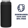 YETI Rambler Colster Slim, Stainless Steel Can Insulator, Black, 250