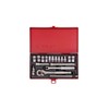 KING TONY 2519SR Socket Wrench, 1/4-inch, Set of 18
