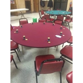 Poker table cover in Speed lite (felt style) fits 72" round w/ pad and bag - FS