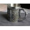 Tattva Tactical Skull Barrel Mug Rustic Medieval Feast 550ML Stainless