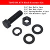 TOPTOW 64008 ATV/UTV 3-Way Hitch Adapter with 2 inch Ball,