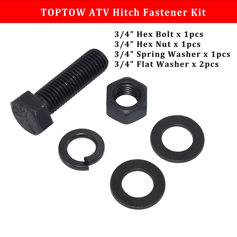TOPTOW 64008 ATV/UTV 3-Way Hitch Adapter with 2 inch Ball,