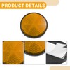 Partuto 2 Pcs Universal Motorcycle Reflector - Plastic Orange