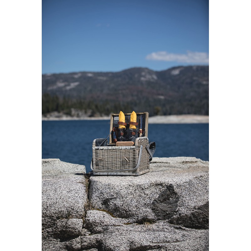 Kabrio Wine & Cheese Picnic Basket, (Anthology Collection - Gray