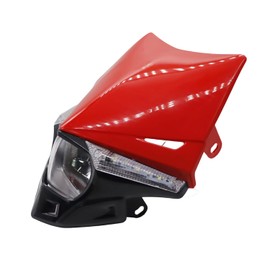 SZYUMO Motorcycle LED Headlight Plate Road Legal Street Fighter Enduro LED Bulb Headlight Trade Show Wick Dirt Bike Super Moto Motocross Headlight Accessories Headlight Enduro