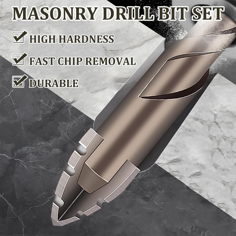 Hinge Drill Bit Self Centring 5 PCS High-Strength Eccentric Twist