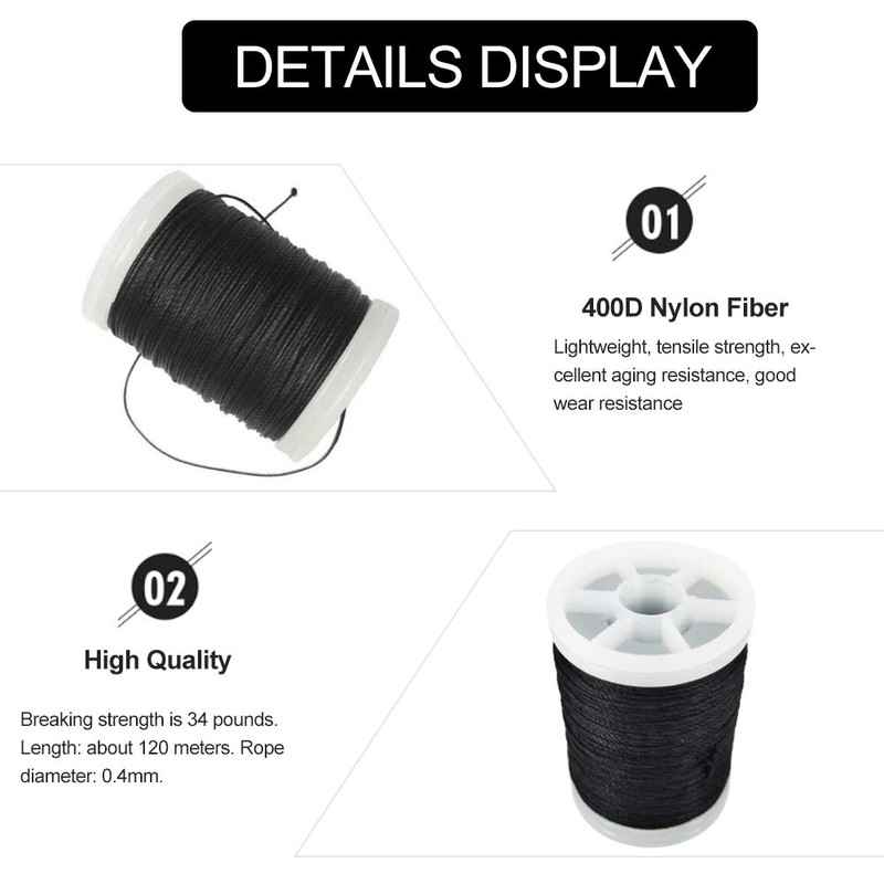 Alomejor 120m Bow string Serving Thread and Durable Nylon String