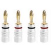 CHUNGHOP 4PCS Banana Cable Plugs, Audio Jack Connector, Dual Screw