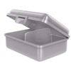 Fizzii Shark Lunch Box, Plastic, silver, 18 x 13 x