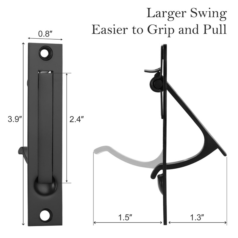 Malimali Pocket Door Lock with Key and Edge Pull Set,