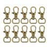 sourcing map 10Pcs Swivel Clasps, 0.51 Inch D Ring Lobster
