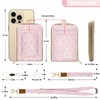 LAOTANGJIA ID Badge Holder with Lanyard Leather with 1 Zip