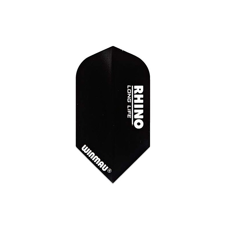 WINMAU Rhino Slim Black Dart Flights - 1 Set Per