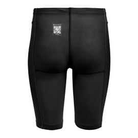 ARENA Boys' Standard Powerskin Impulso Swim Racing Jammer Competition Tech Suit, Black Teal