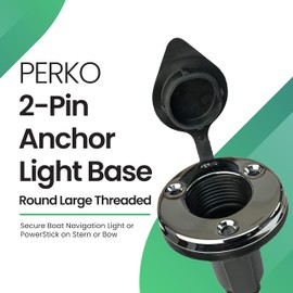 YOLOtek Veteran Owned - PERKO Port Kit - Secure Boat Navigation Lights for Stern or Bow - Boat Accessories (Round)