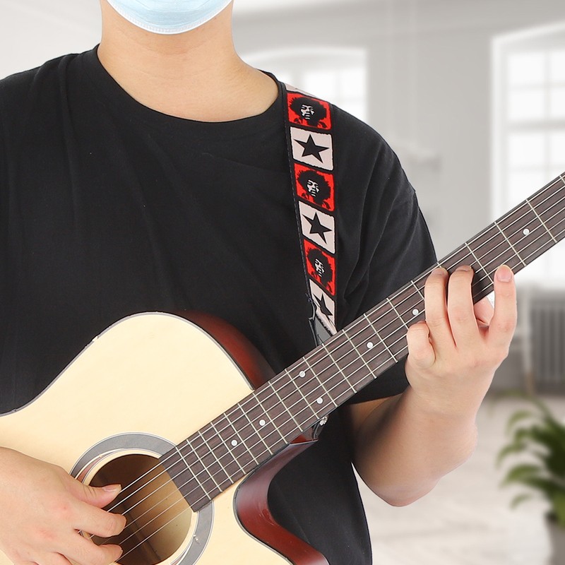 Leather Shoulder Strap Musical Instrument Accessories Sublimation Print Commemorative‑Type