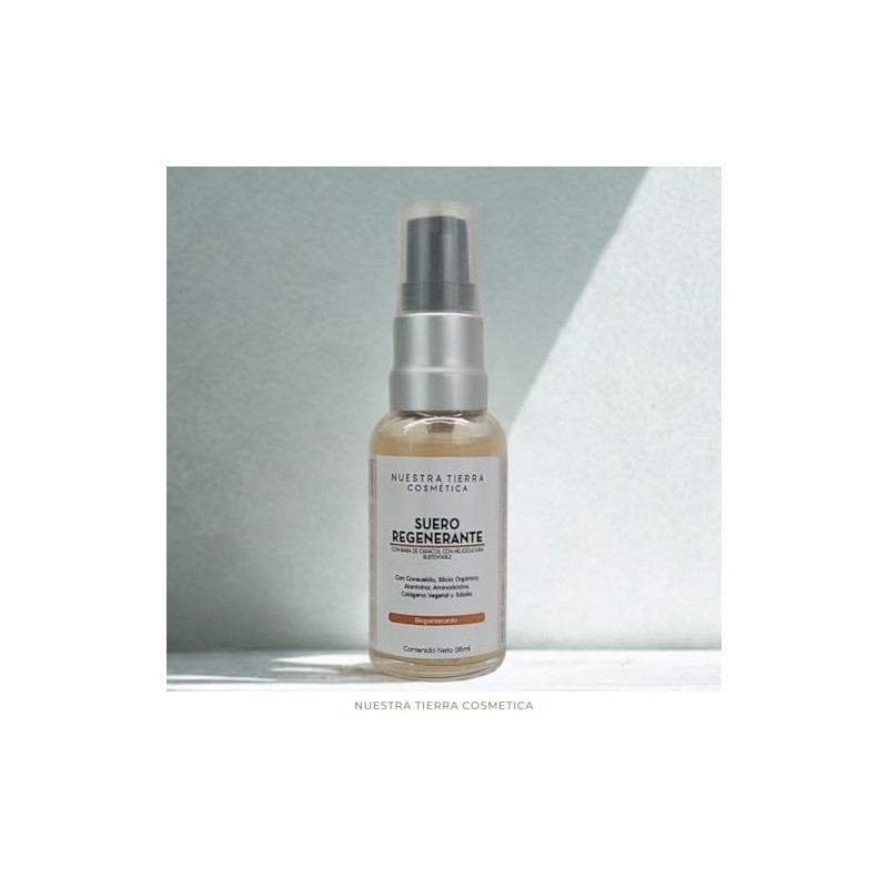 Nuestra Tierra Cosmetica Suero Regenerante con Baba de Caracol, Fórmula