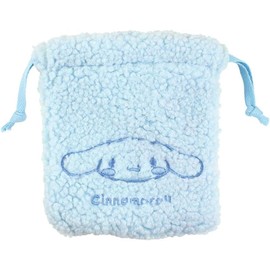 Tees Factory Sanrio Characters Mini Boa Drawstring Cinnamoroll, H5.5 x W 4.7 x D 0.8 inches (140 x 120 x 20 mm), SR-5530325CR