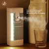 Desk Night Light Fan Power Adjustable Space Saving Quiet Multifunctional
