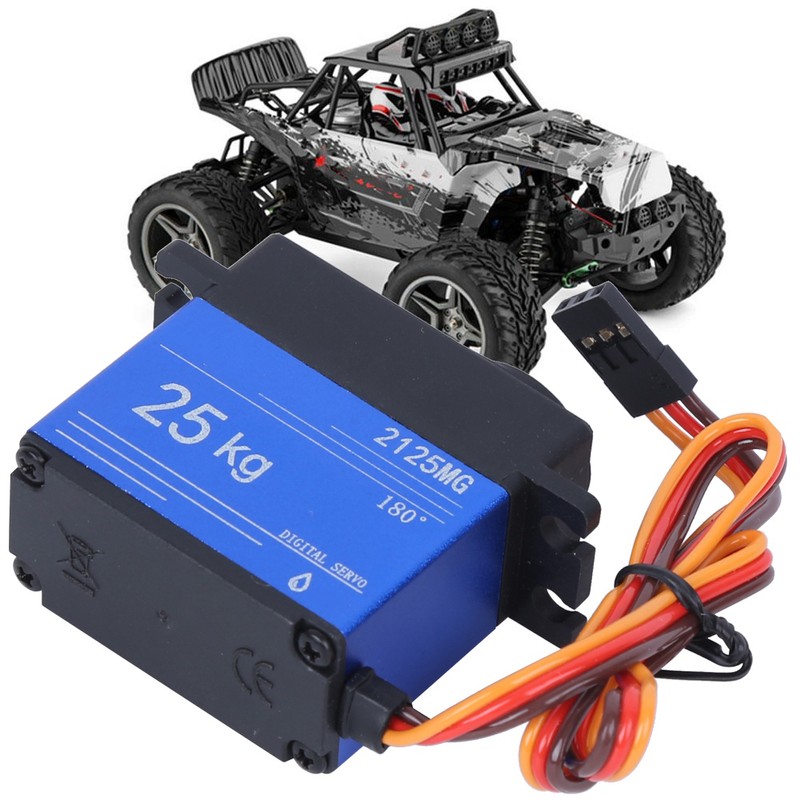 25KG Waterproof Digital Servo 180 Degree Metal Gear with Arm