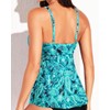 Aqua Eve Women Underwire Tankini Top Only Twist V Neck