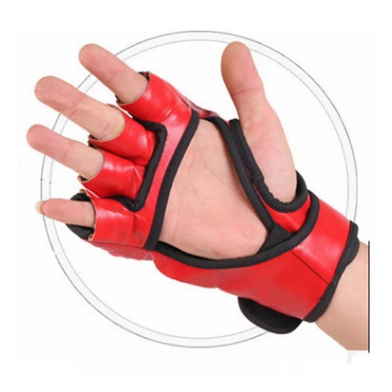 Dolores Guantes Entrenamiento Medio Dedo Kickboxing Box Fighter Muay