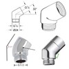 Shower Head Shower Elbow 135° Swivel G1/2in Shower Elbow for