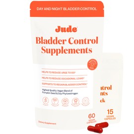 Jude Bladder Control Supplements for Women | Overactive Bladder Support Pills to Reduce Leakage and Incontinence | Day and Night Tablets with Go Less for Frequent Urination, Nocturia, OAB | 75 Count