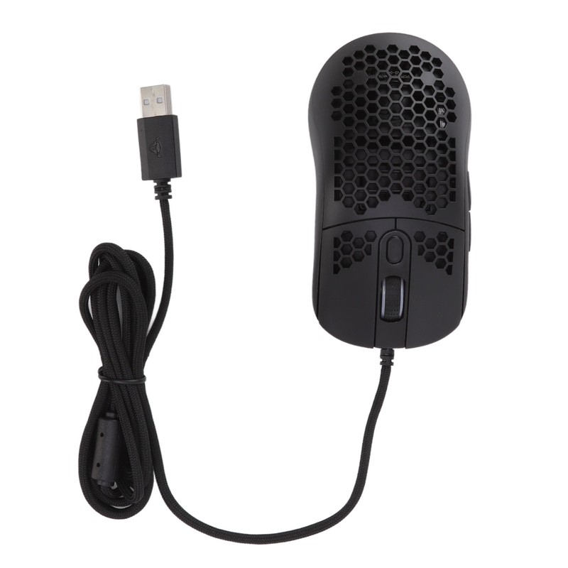 RGB Mouse Cellular Hollow Design Lightweight Wired Backlight 12000DPI 6