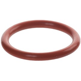 M2x18 Silicone O-Ring, 70A Durometer, Round, Red, Silicone, 18 mm ID, 22 mm OD, 2 mm Width (Pack of 100)