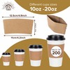 Under the Sun Products Kraft Coffee Sleeves for 10-20oz Cups