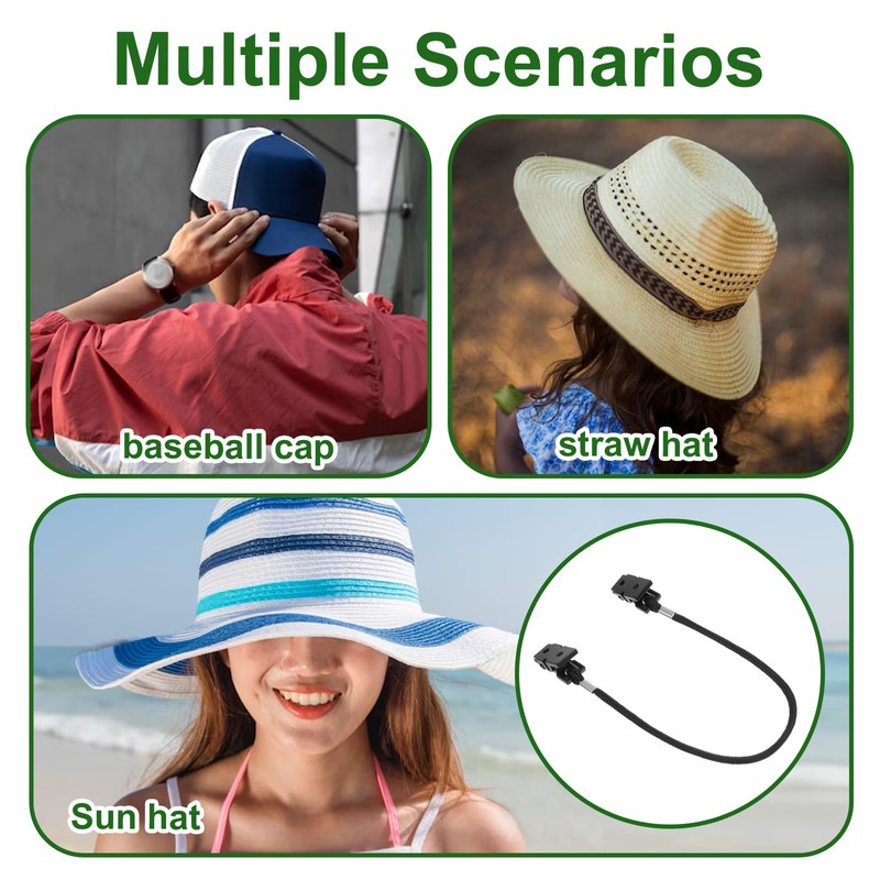 3 Pcs Retainer Hat Windy Clips Cap Clip Adjustable Hat