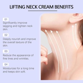 Neck Firming Cream - Tighten, Lift, and Hydrate Sagging Skin, Treatment for Fine Lines & Wrinkles, Moisturizing Formula for Advanced Neck Firming